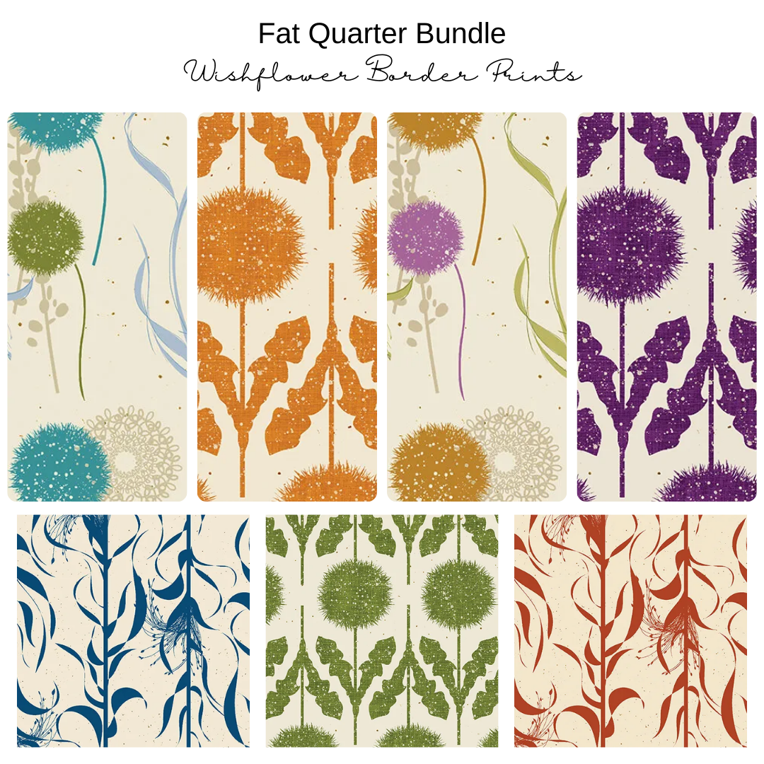 Fat Quarter Bundle (7) - Wishflower - Border Prints