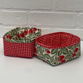 Kit: Petit Four Baskets Strawberries & Gingham