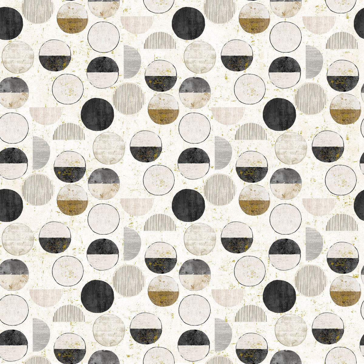 Gatsby - Circles - Lt Taupe Multi