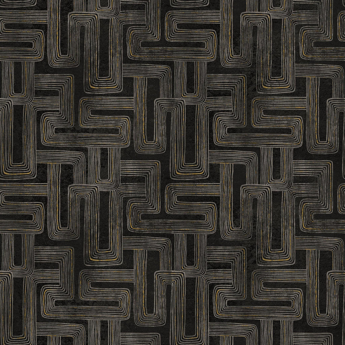 Gatsby - Rectangles - Black/Taupe