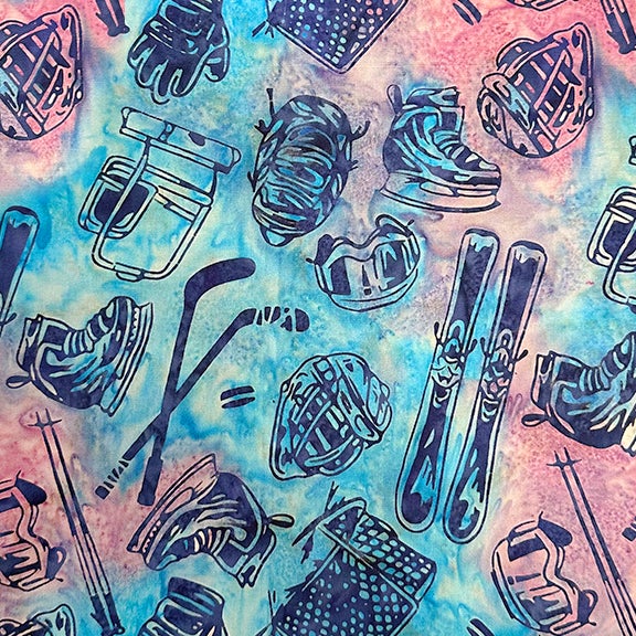 All MN Shop Hop Fabric 2025 - Skiing Pink