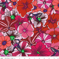Botanic Blast by Sew Yeah Quilting - Pansies: Red