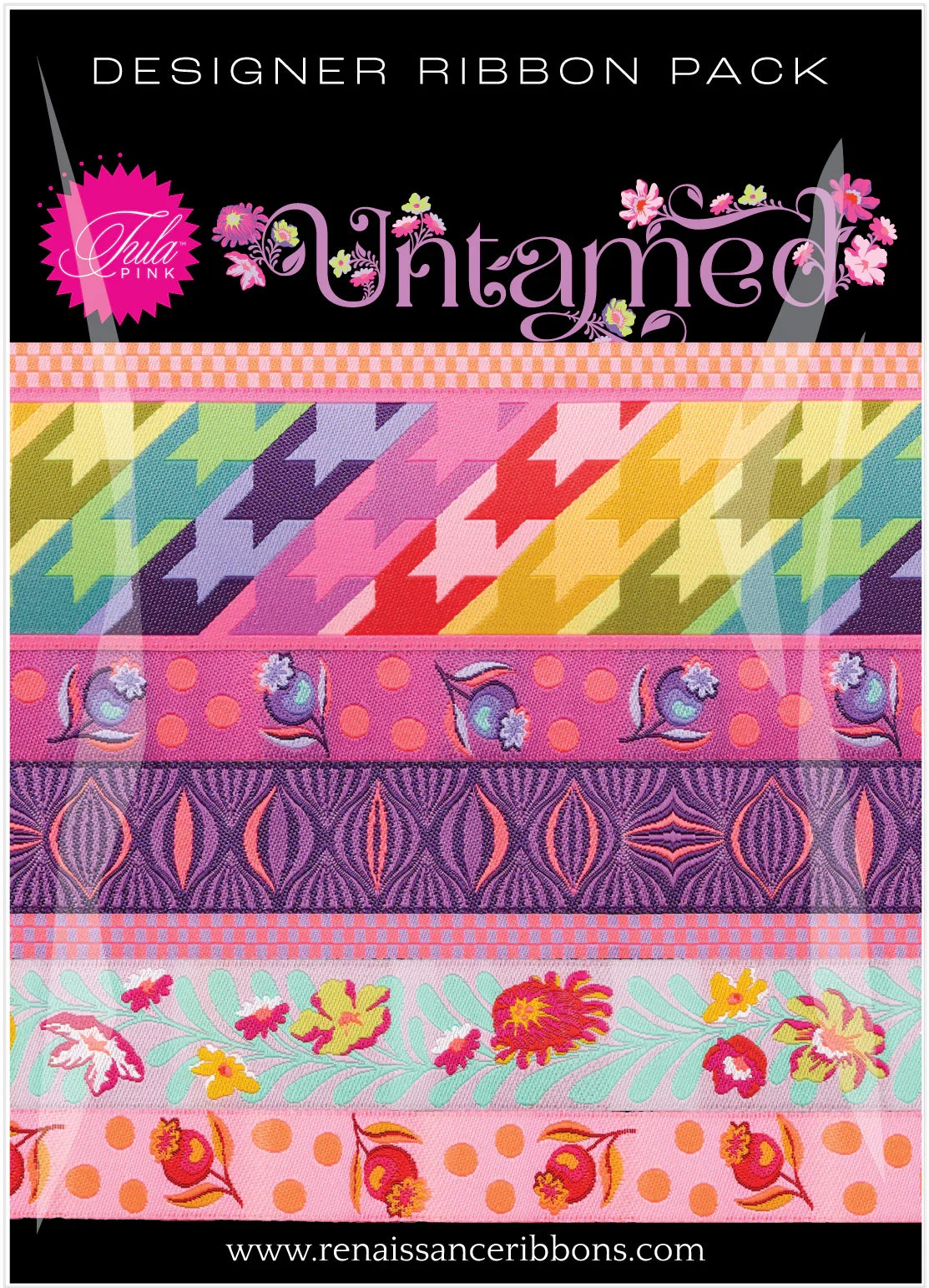 Untamed by Tula Pink Designer Ribbon Pack - Two Colorways!