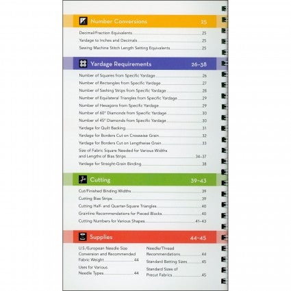 All in One Quilter's Reference Tool