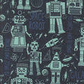 321 Blast Off - Robots Night Sky