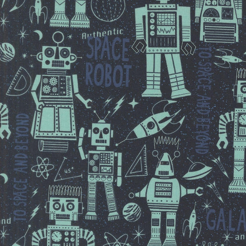 321 Blast Off - Robots Night Sky