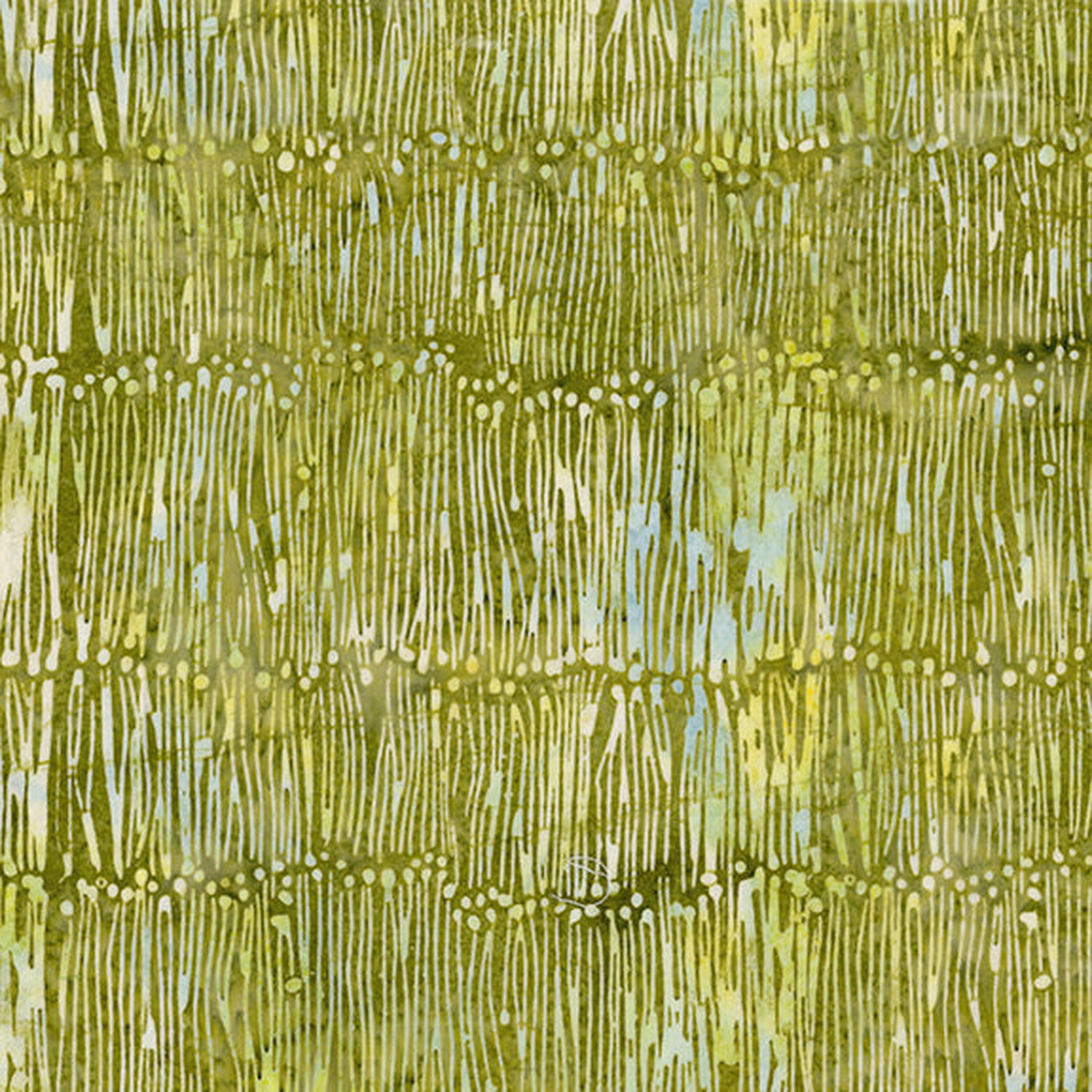 Meadow Brook - Lines with Dots - Green Lemon Lime