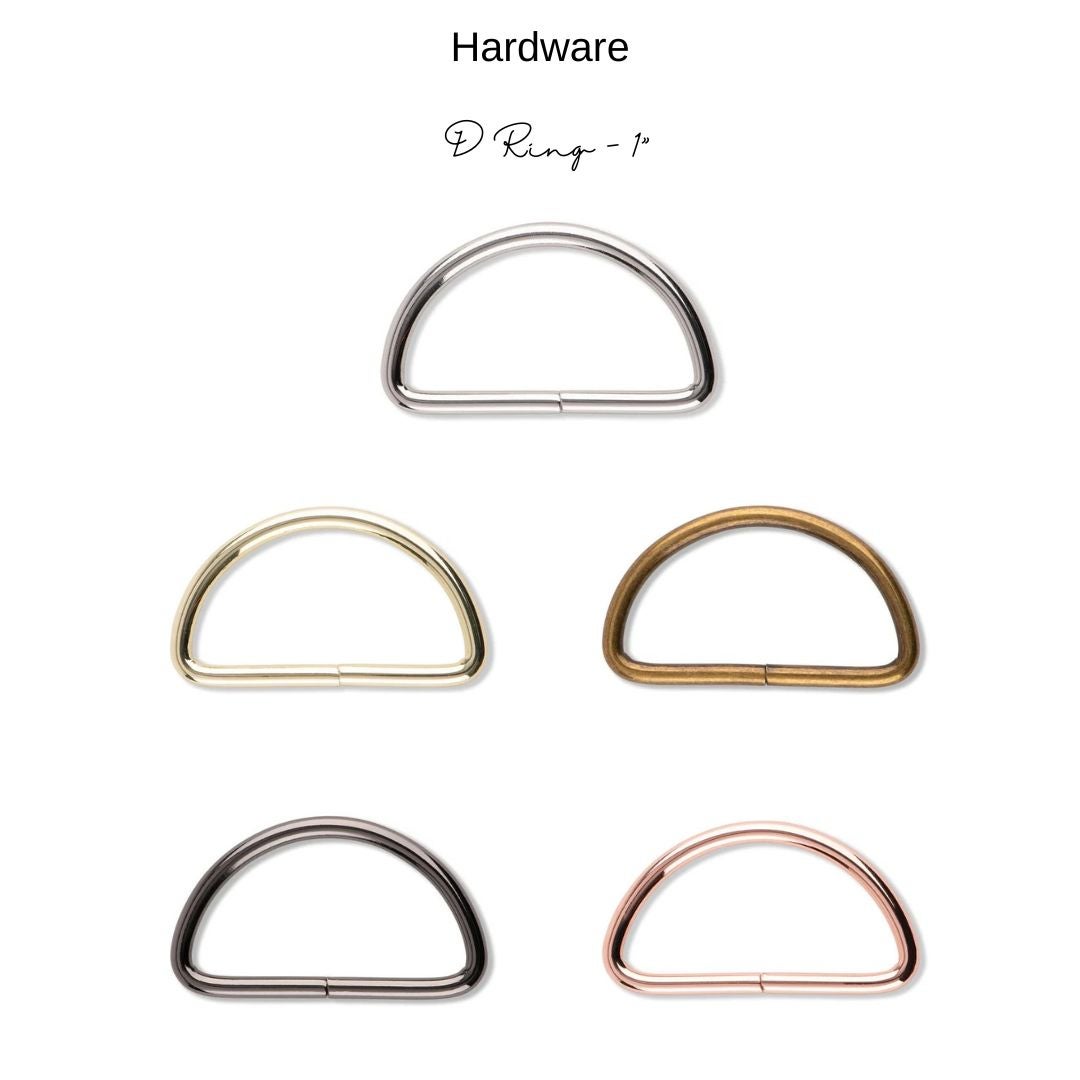Hardware: D-Ring 1" | Multiple Finishes