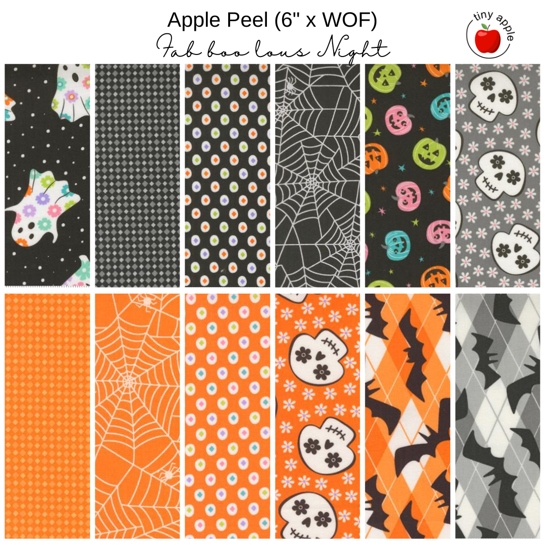 6" Apple Peel (12) - Fab Boo Lous Night