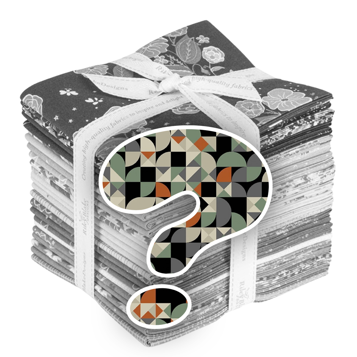 Mystery Fat Quarter Bundle (10) - Verdigris