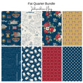 Fat Quarter Bundle (8) Independence Navy