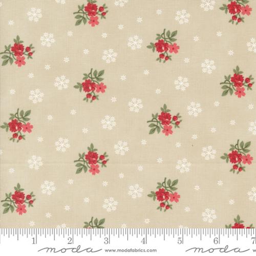 Moda: A Christmas Carol by 3 Sisters Floral Flurries: Parchment