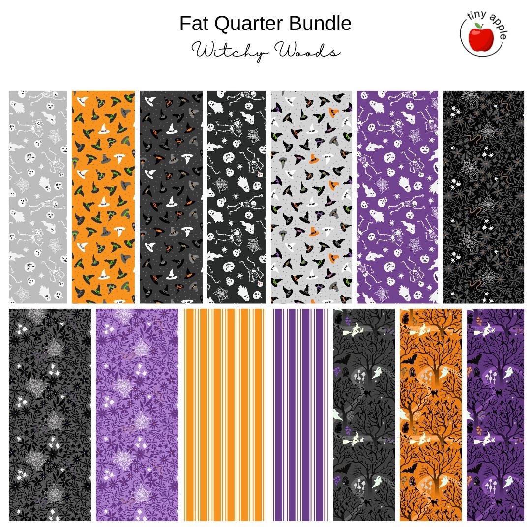 Fat Quarter Bundle (14) - Witchy Woods