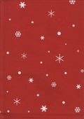 Dunroven House Snow Flake Tea Towel - Bright Red
