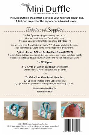 Pattern: Simple Mini Duffle
