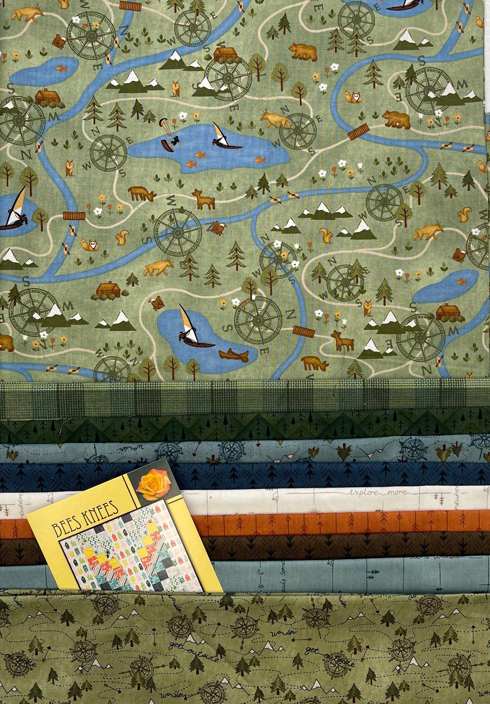 Kit: Bees Knees - 56" x 72" - Includes Pattern | Multiple Colorways