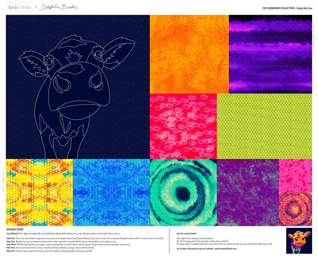 The Farmyard Collection Daisy the Cow - Panel (36"x44")