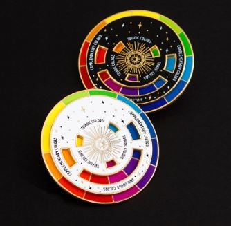 The Original Color Wheel Interactive Spinner Enamel Pin | Multiple Colorways
