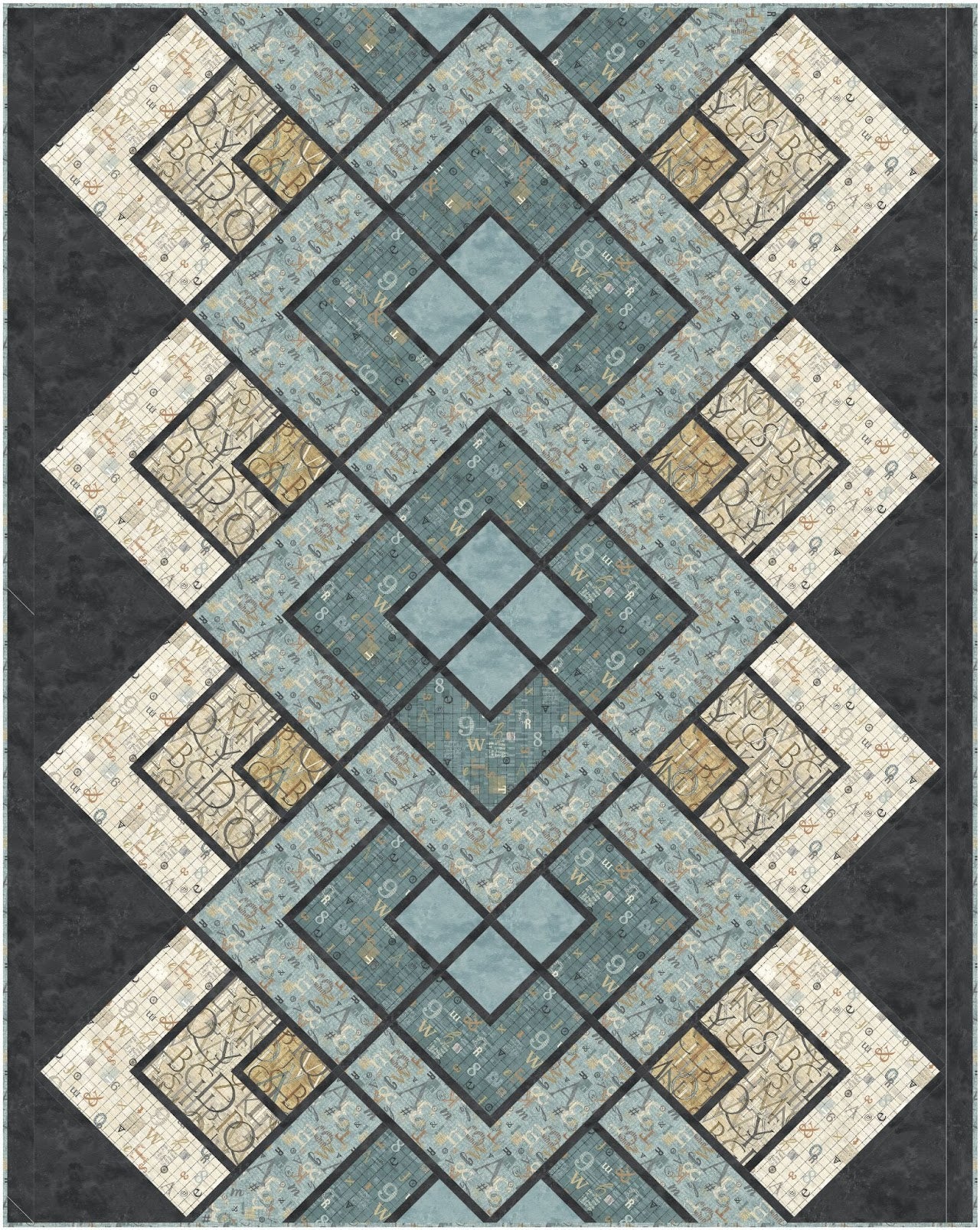 Kit: Modern Lace - My Type (54 3/4" x 67 3/4") Pattern not included