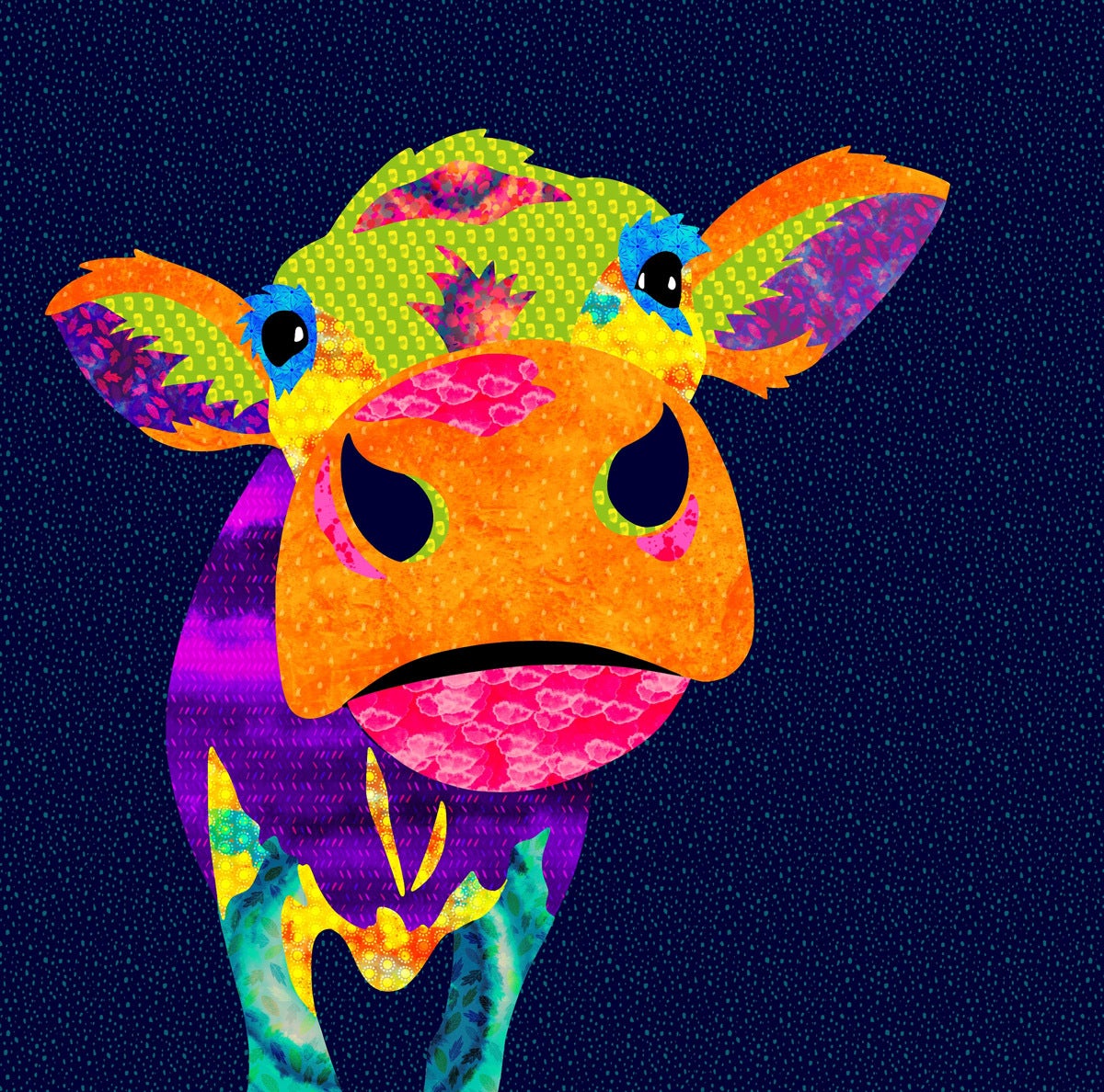 The Farmyard Collection Daisy the Cow - Panel (36"x44")