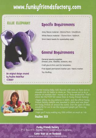 Pattern: Funky Friends Factory Ellie Elephant