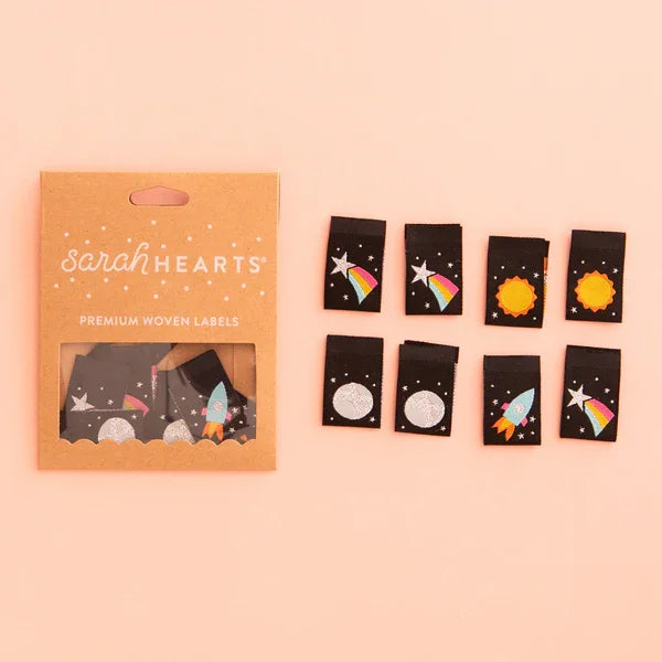 Quilt Label - Sarah Hearts | Space Multipack