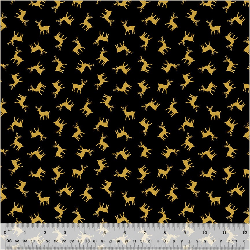 Holiday Twinkle by Whistler Studios Reindeer: Black/Gold