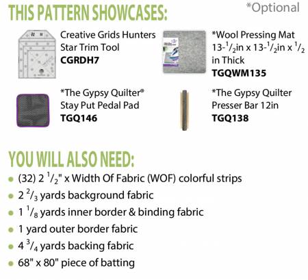 Pattern: Scattered Stars (60" x 76")