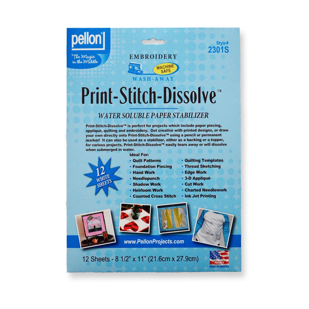 Print-Stitch-Dissolve White