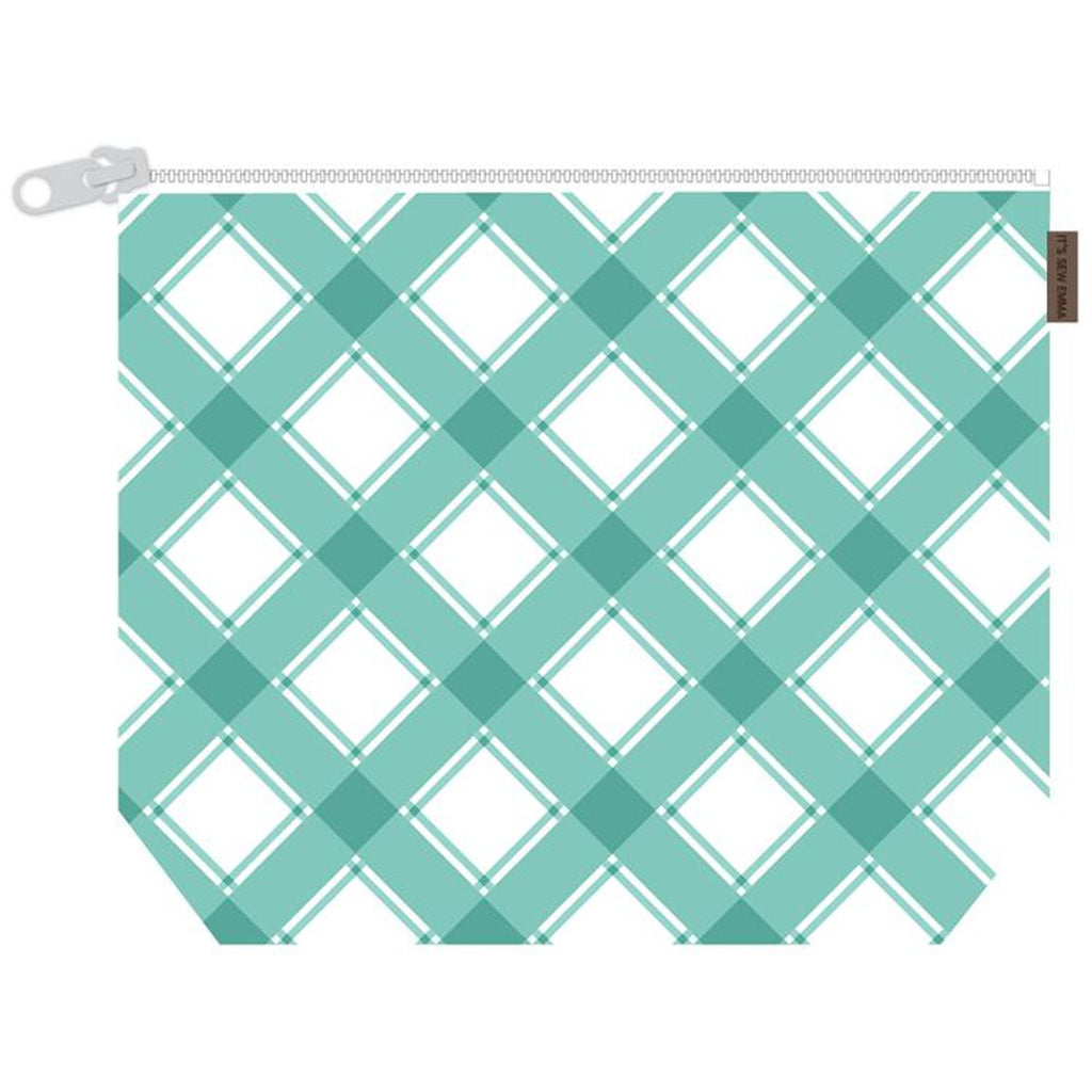 Mad for Plaid Project Bag by Its Sew Emma - 11" x 16"