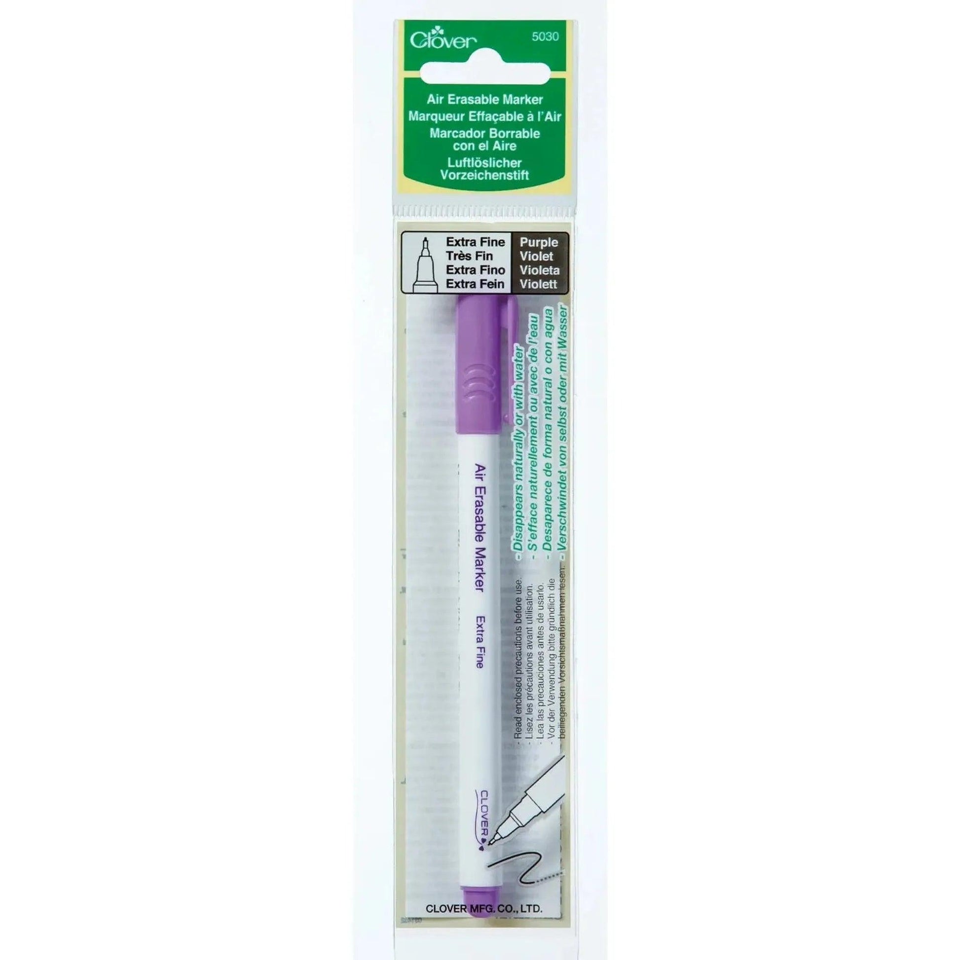 Clover Extra Fine Tip Air Erasable Marker