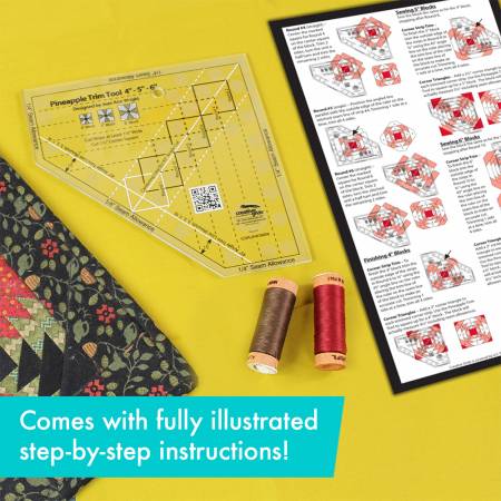 Creative Grids Pineapple Trim Tool Mini Quilt Ruler