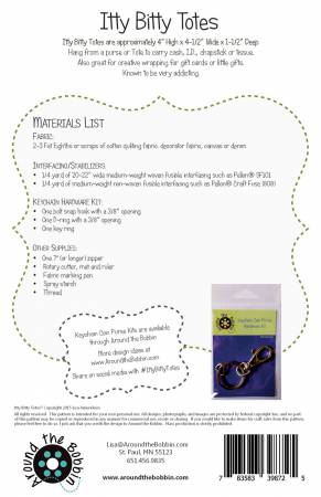 Pattern: Itty Bitty Totes
