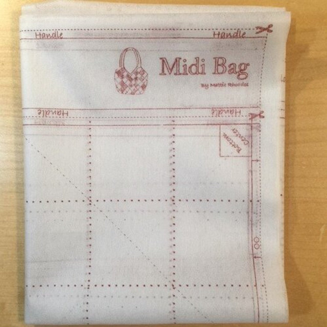 Midi Bag  Printed Interfacing Panel