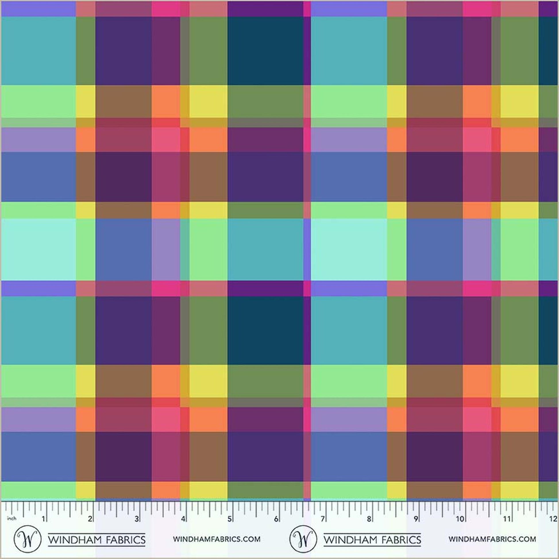 Summer Plaid Canvas in Multi - Canvas & Co. by Whistler Studios