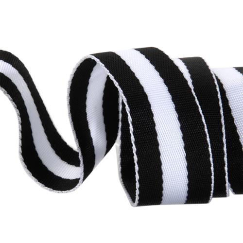 Tula Pink Web 1 1/2" Renaissance Ribbon Webbing - Black/White