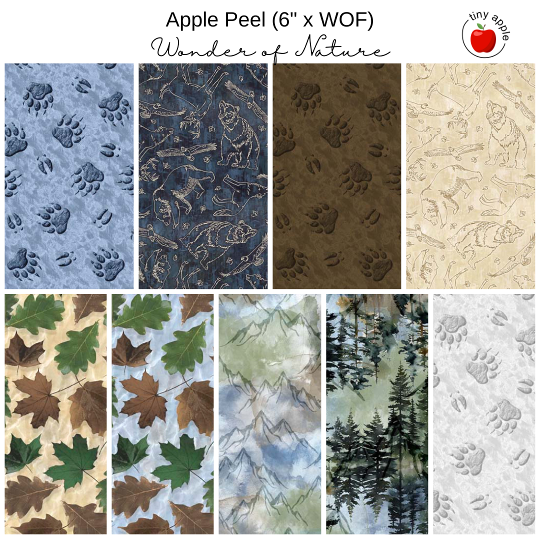 6" Apple Peels (9) - Wonder of Nature