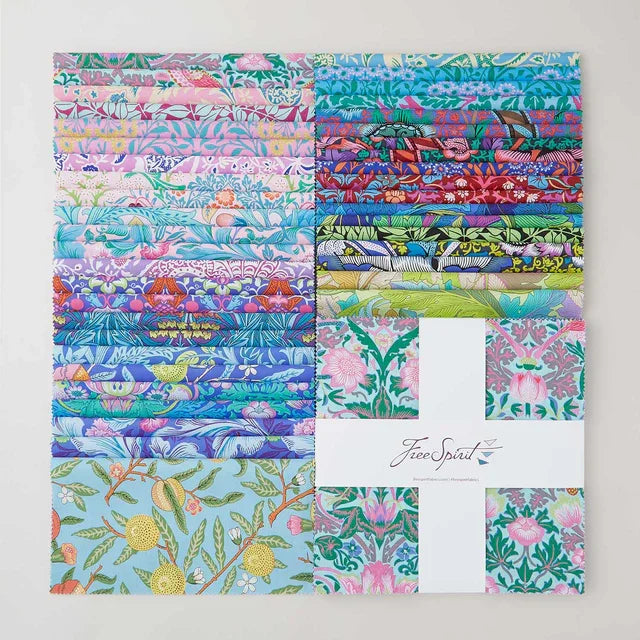 Blush Kaffe Fassett x The Original Morris & Co. 10" Squares
