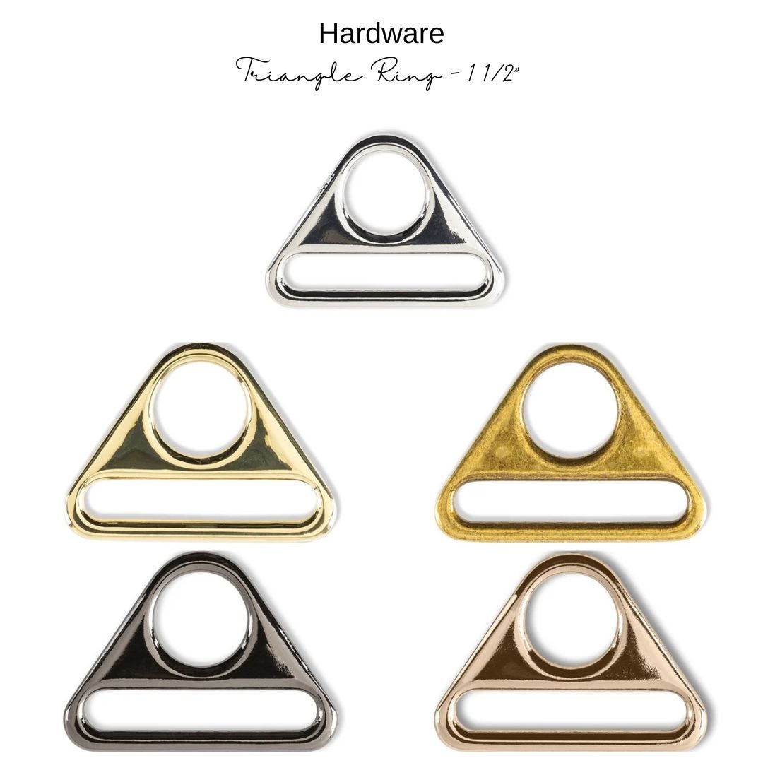Hardware: Triangle Ring 1 1/2” | Multiple Finishes