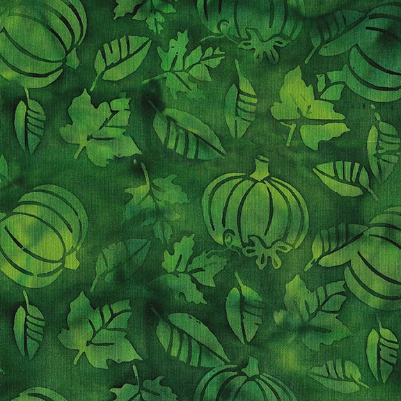 Bootiful by Kathy Engle Pumpkin Leaves: Green Spinach