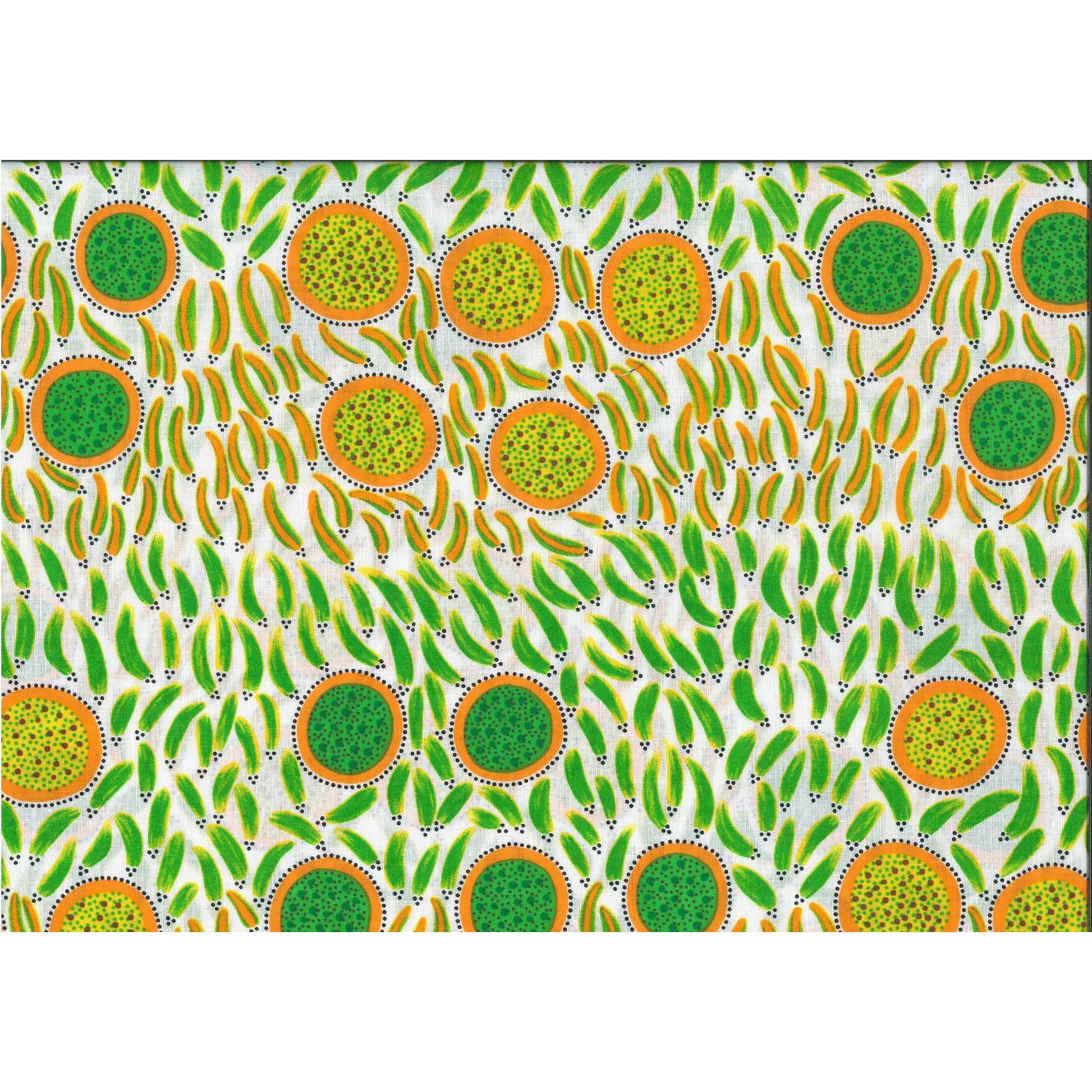 M&S Textiles - Wild Seeds & Bush Tucker: Orange