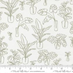 Moda Potted by Kiley's Quilt Room - Indoor Jungle Cream