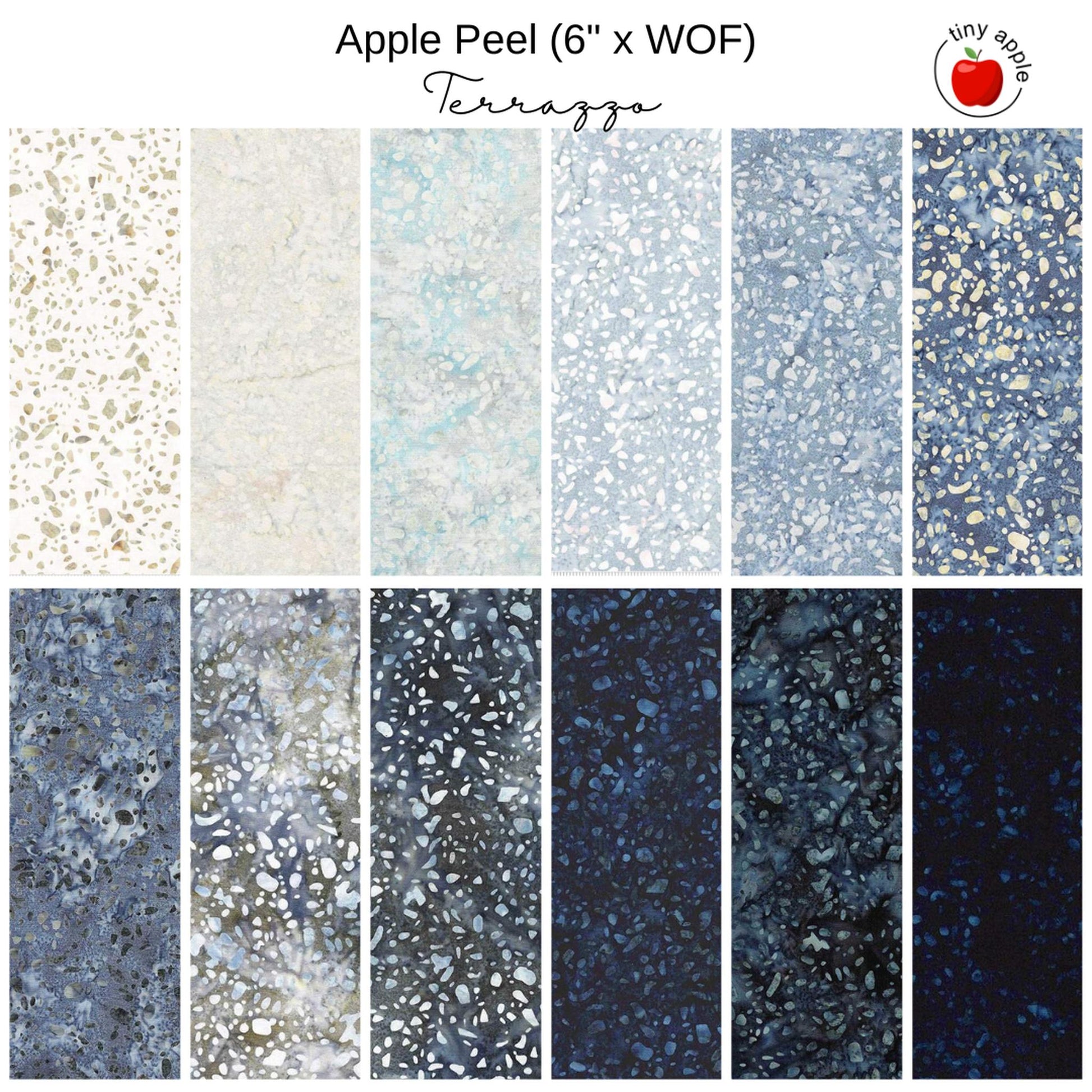 6" Apple Peel (12) - Batik Elements - Terrazzo