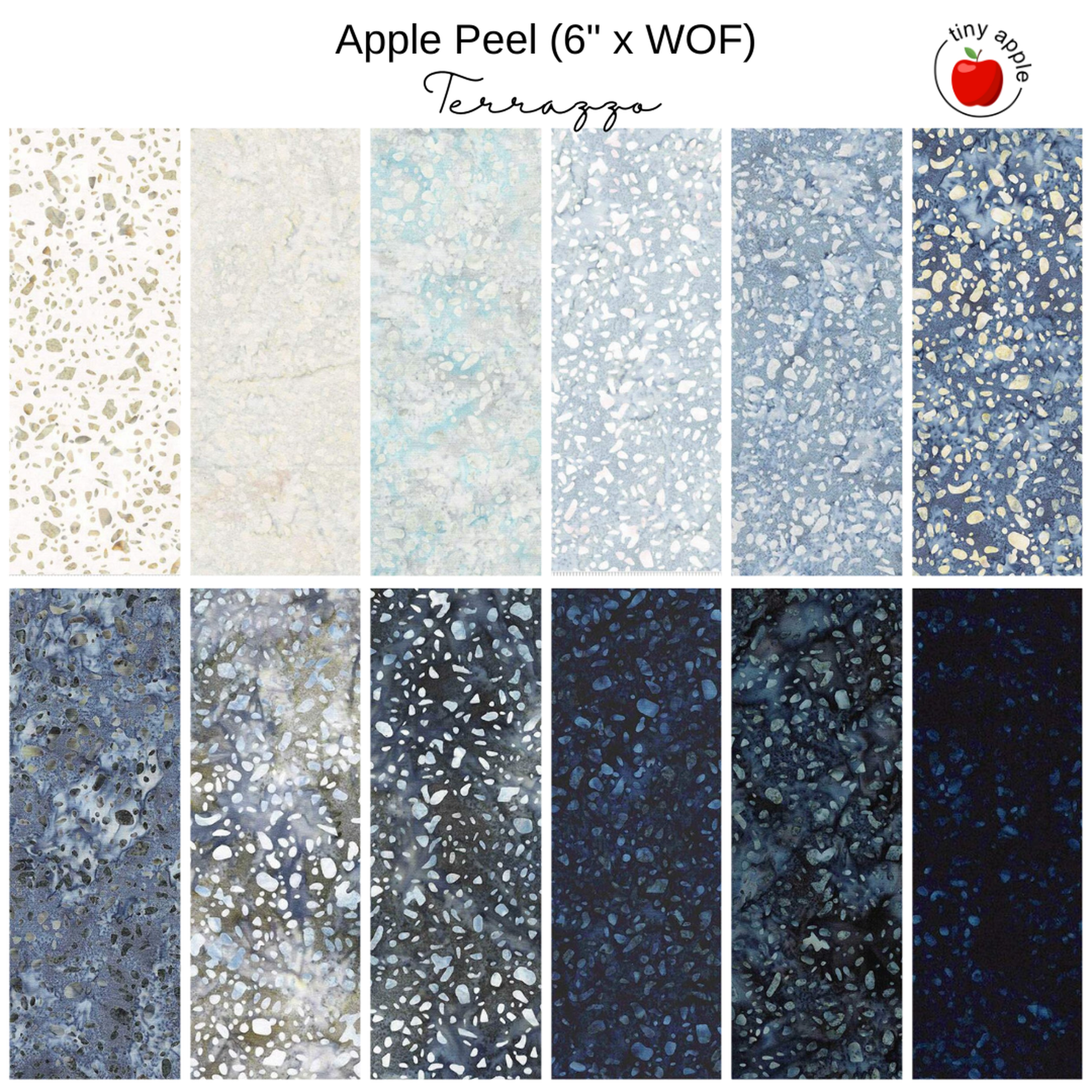6" Apple Peel (12) - Batik Elements - Terrazzo