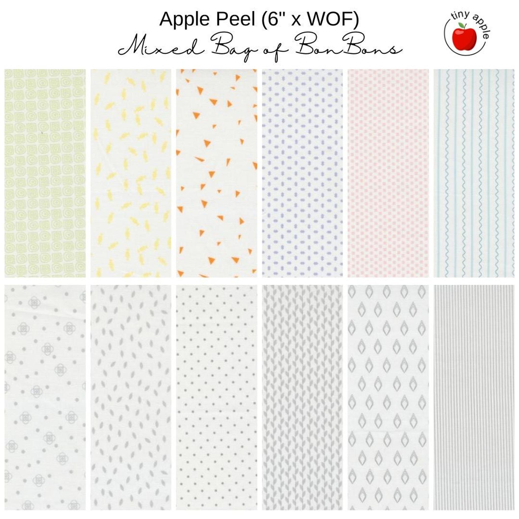 6" Apple Peel (12) - Mixed Bag of Bonbons