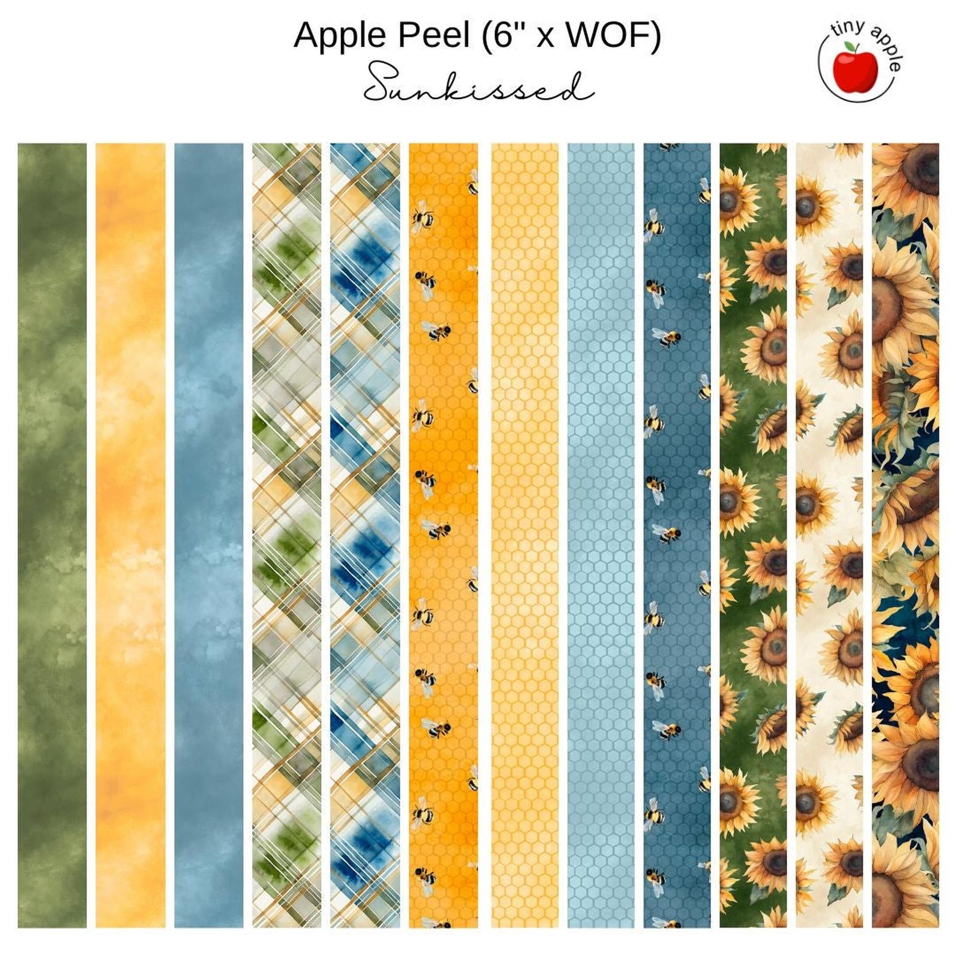 6" Apple Peel (12) Sunkissed