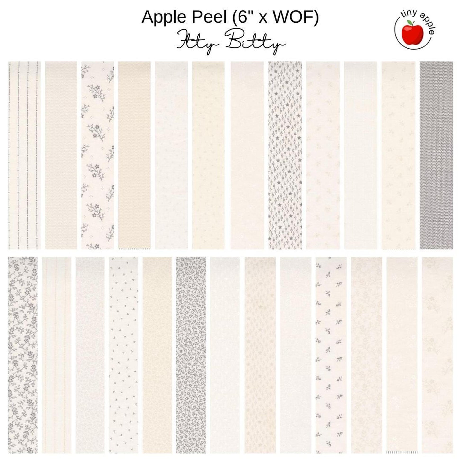 6" Apple Peel (25) - Itty Bitty