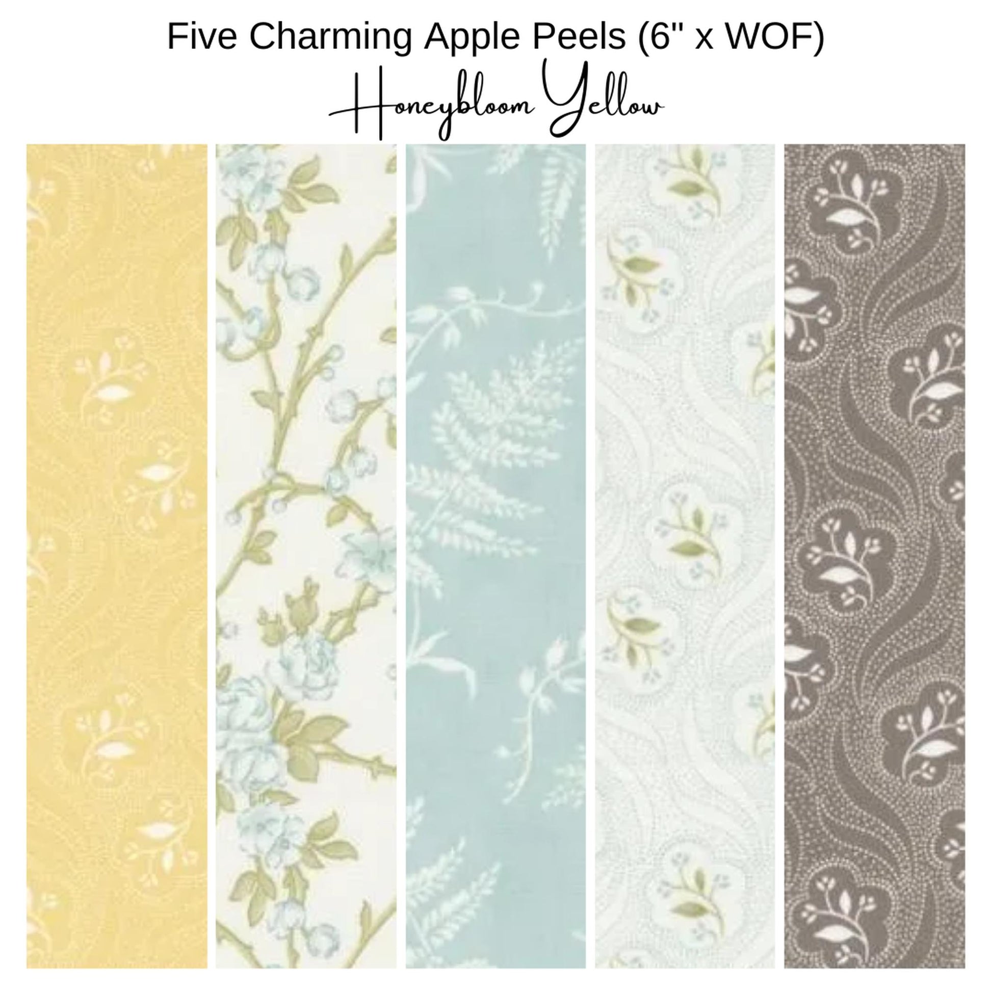 6" Apple Peel (5) - Charming Peel Honeybloom Yellow