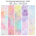 6" Apple Peel (5) - Charming Peel RK Artisan Batik Pastel