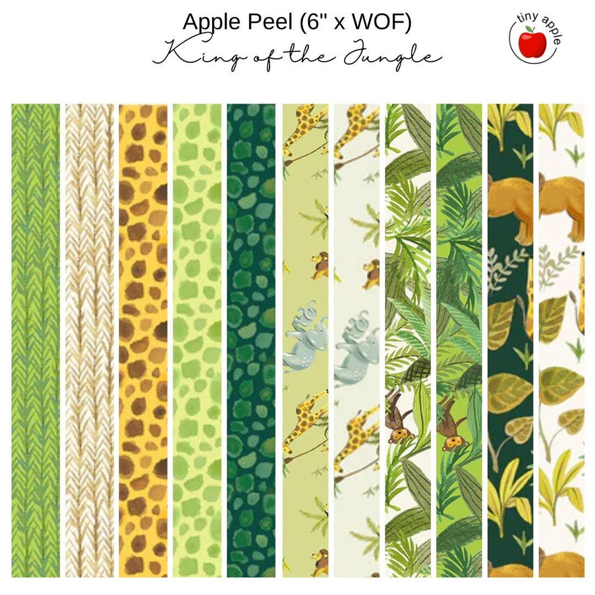 6" Apple Peels (11) - King of the Jungle